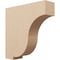 Ekena Millwork 6"W x 24"D x 24"H Thin Van Buren Rough Cedar Woodgrain TimberThane Corbel, Primed Tan CORUR06X24X24VANRCPR - alternate 1
